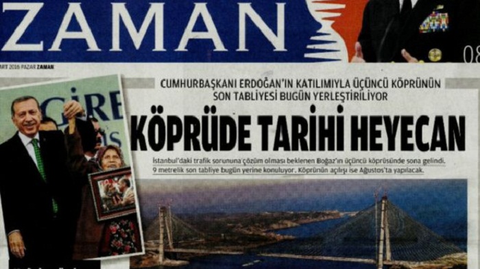 Fətullah Gülənin qəzeti artıq Ərdoğana işləyir
